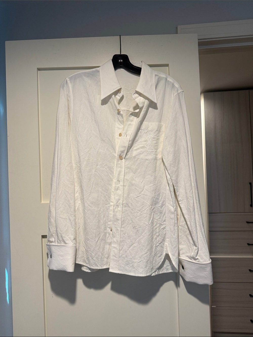 Classic YSL White Dress Shirt - Timeless Button-Up. New! AUTHENTIC